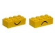 Part No: 3001pe1  Name: Brick 2 x 4 with Smile and Frown Pattern on Opposite Sides