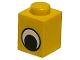 Part No: 3005pe1  Name: Brick 1 x 1 with Black and White Eye without Pupil Pattern