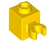 Part No: 60475b  Name: Brick, Modified 1 x 1 with Open O Clip (Vertical Grip) - Hollow Stud