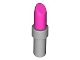 Part No: 93094pb01  Name: Minifigure, Utensil Lipstick with Light Bluish Gray Handle Pattern