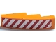 Part No: 61678pb003L  Name: Slope, Curved 4 x 1 with Red and White Danger Stripes Pattern Left Side (Sticker) - Set 7642