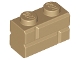 Part No: 98283  Name: Brick, Modified 1 x 2 with Masonry Profile