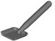 Part No: 3837  Name: Minifigure, Utensil Shovel / Spade - Handle with Round End