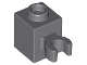 Part No: 60475b  Name: Brick, Modified 1 x 1 with Open O Clip (Vertical Grip) - Hollow Stud