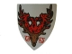 Part No: 3846pb019  Name: Minifigure, Shield Triangular Short with Durmstrang Stag Coat of Arms Pattern