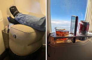 a plane foot rest and a bevledge