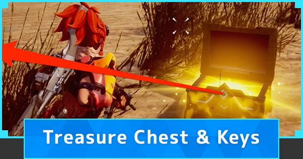 treasure chest and key locations