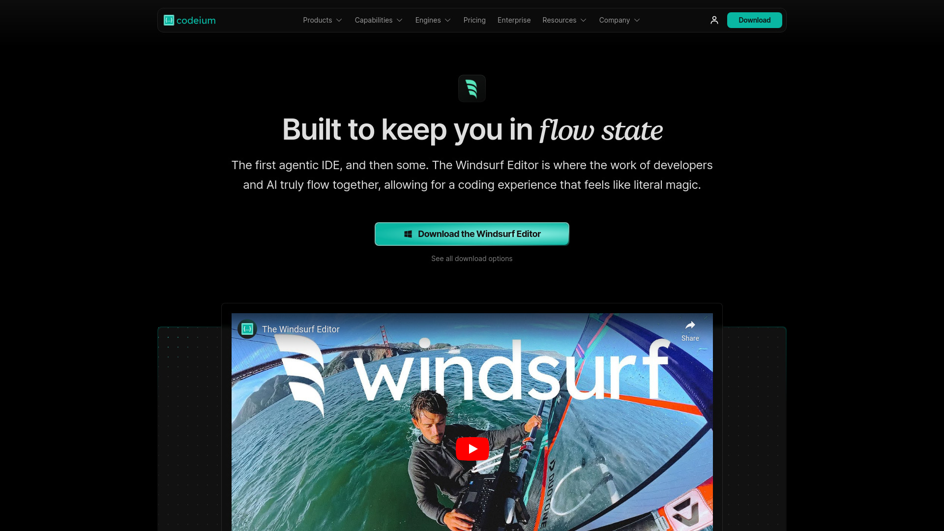 O Editor de Windsurf