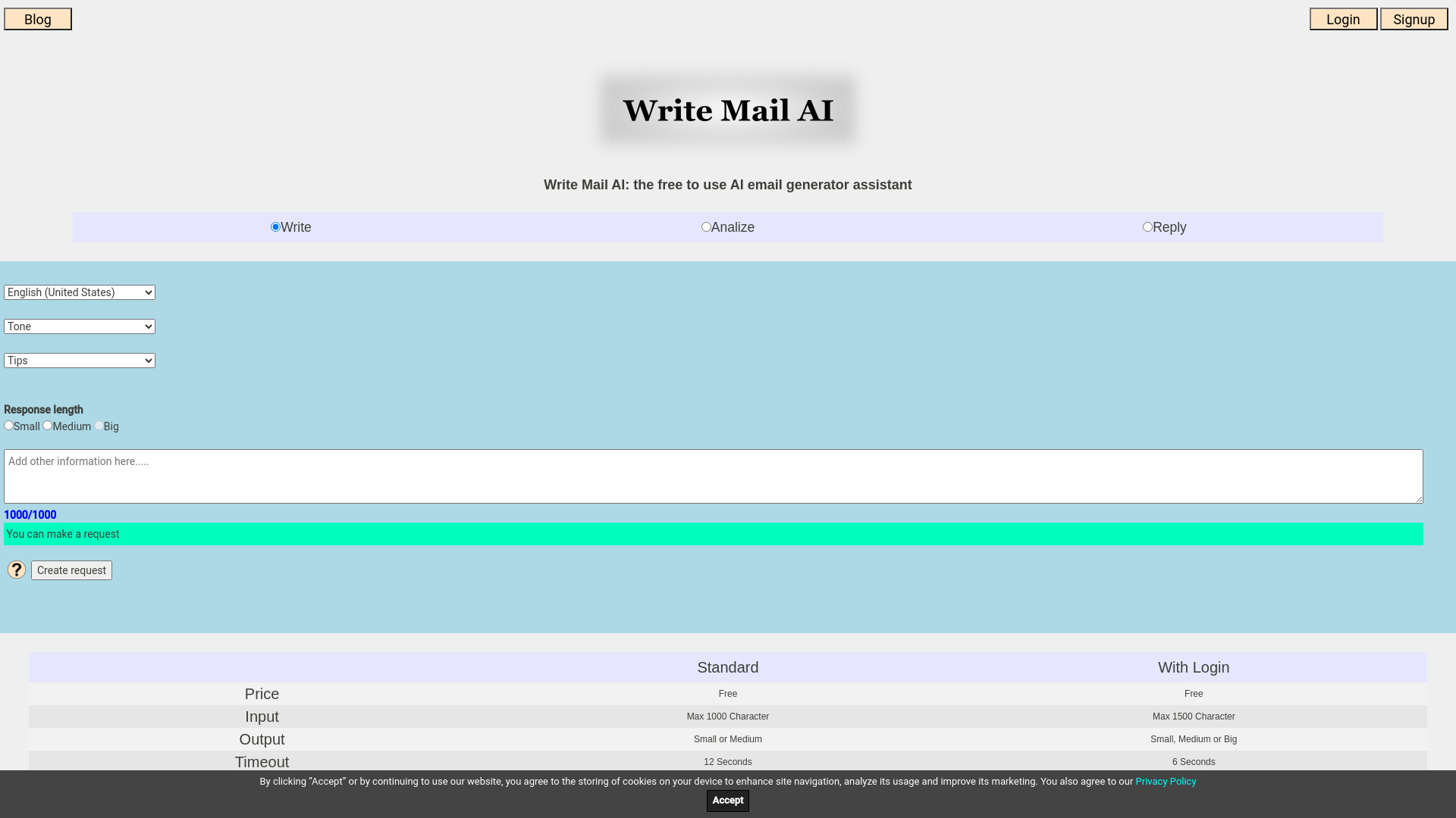 Escrever e-mail AI