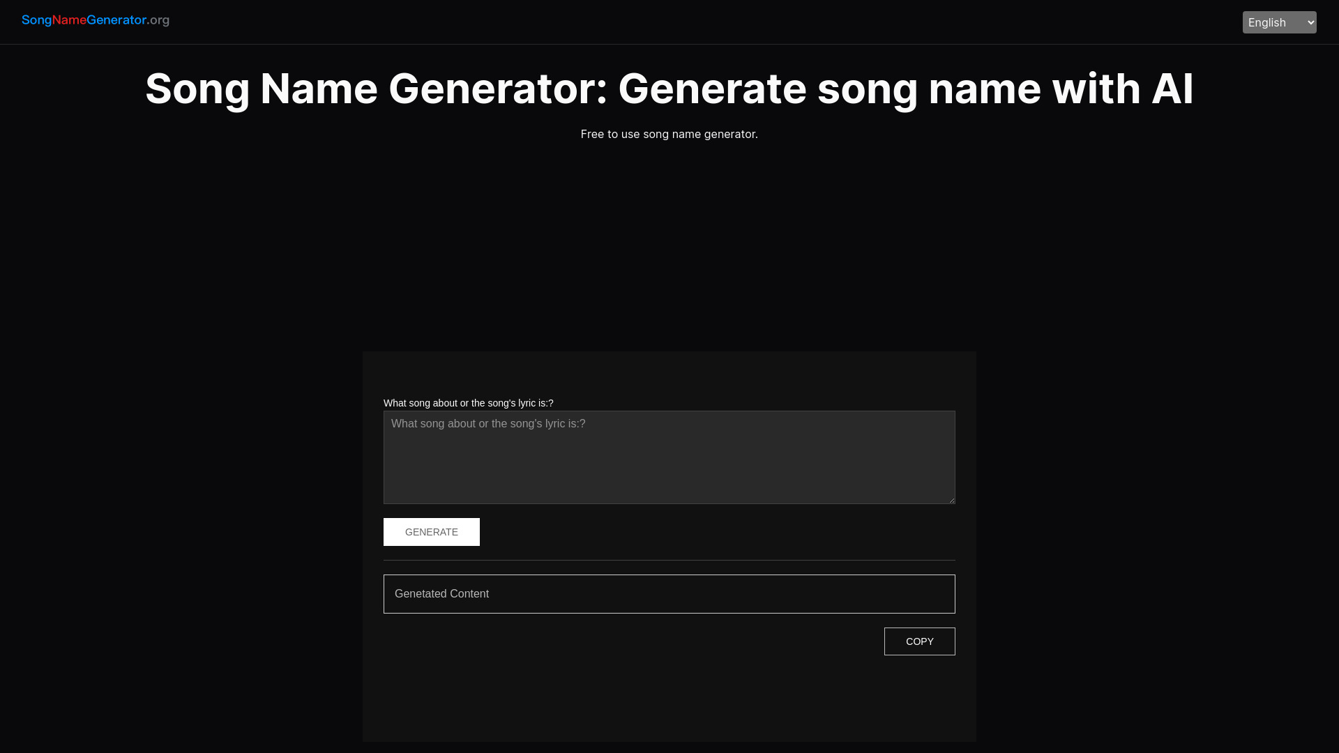 AI Song Name Generator