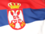 Serbia. Flag background. Download icon.