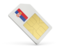 Serbia. Sim card icon. Download icon.