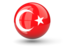 Turkey. Sphere icon. Download icon.