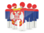 Serbia. People icon. Download icon.