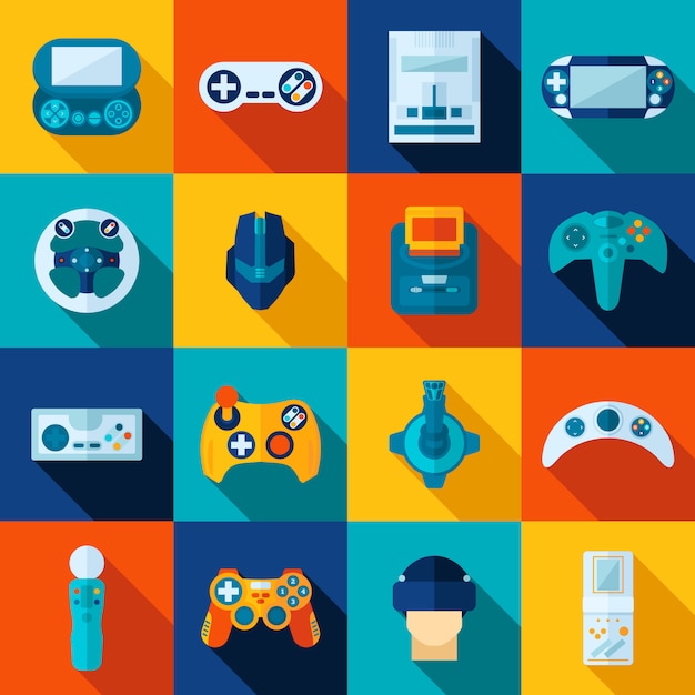 Free Vector | Video Game Icons Set