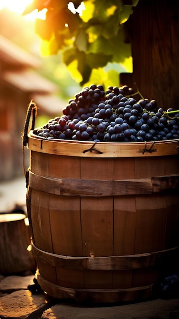 Premium Photo | Grape harvest