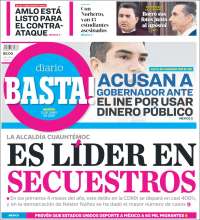 Portada de Diario Basta (México)