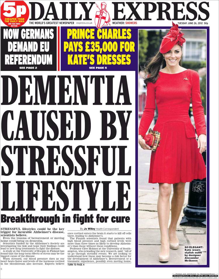 Portada de Daily Express (United Kingdom)