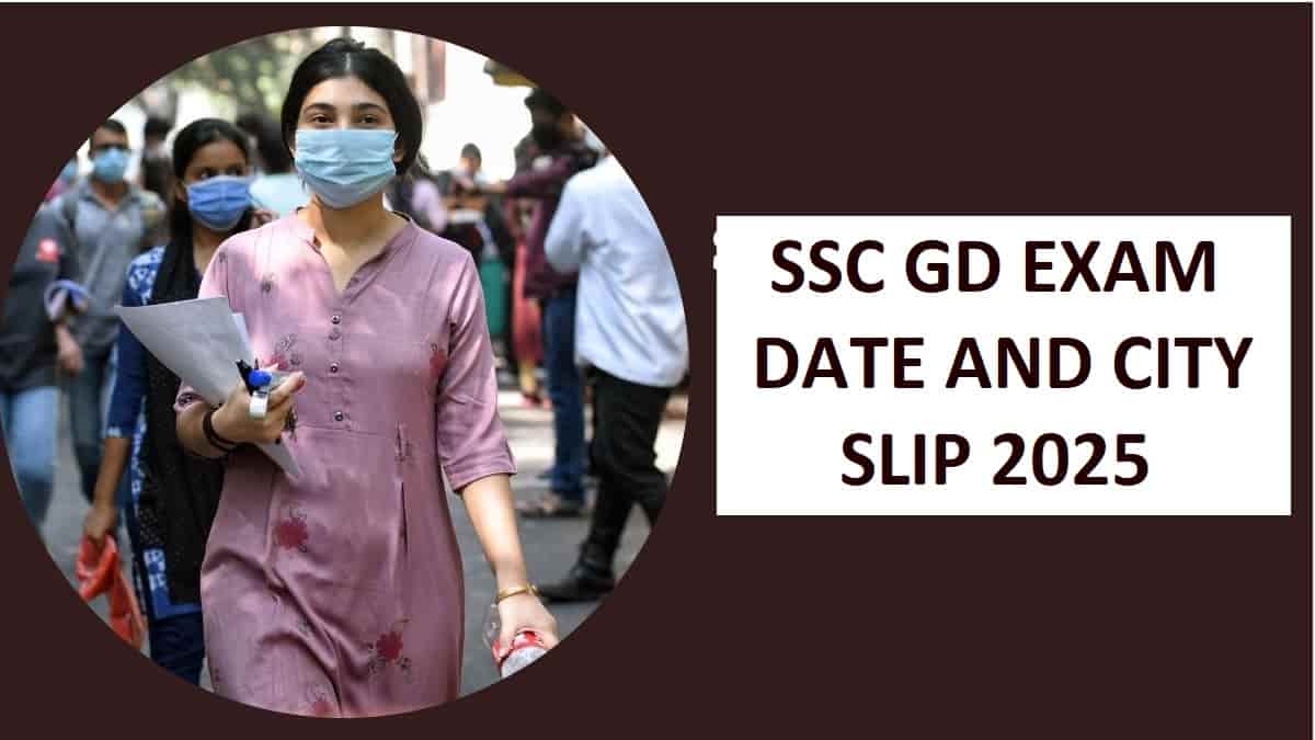 SSC GD Exam City Slip 2025 OUT at ssc.gov.in: Check Constable Admit Card Link Here