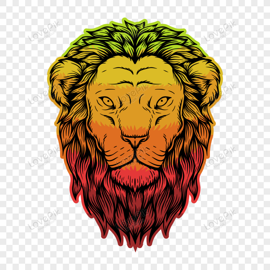 Lion Head Colorful Vector PNG Transparent Background And Clipart Image For  Free Download - Lovepik | 450009140