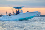 outboard center console boat