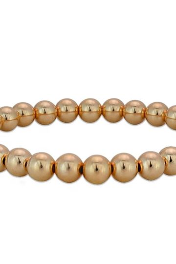 Plain Bracelet 6 mm - Rose Gold