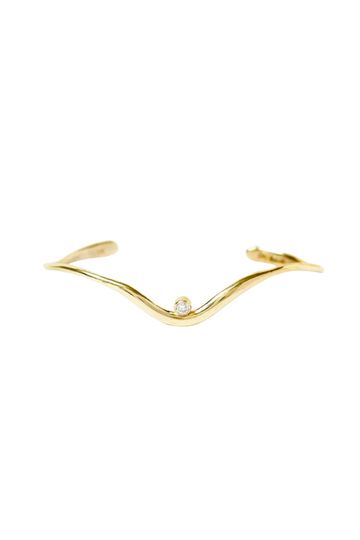 Diamond Canyon Cuff- Gold