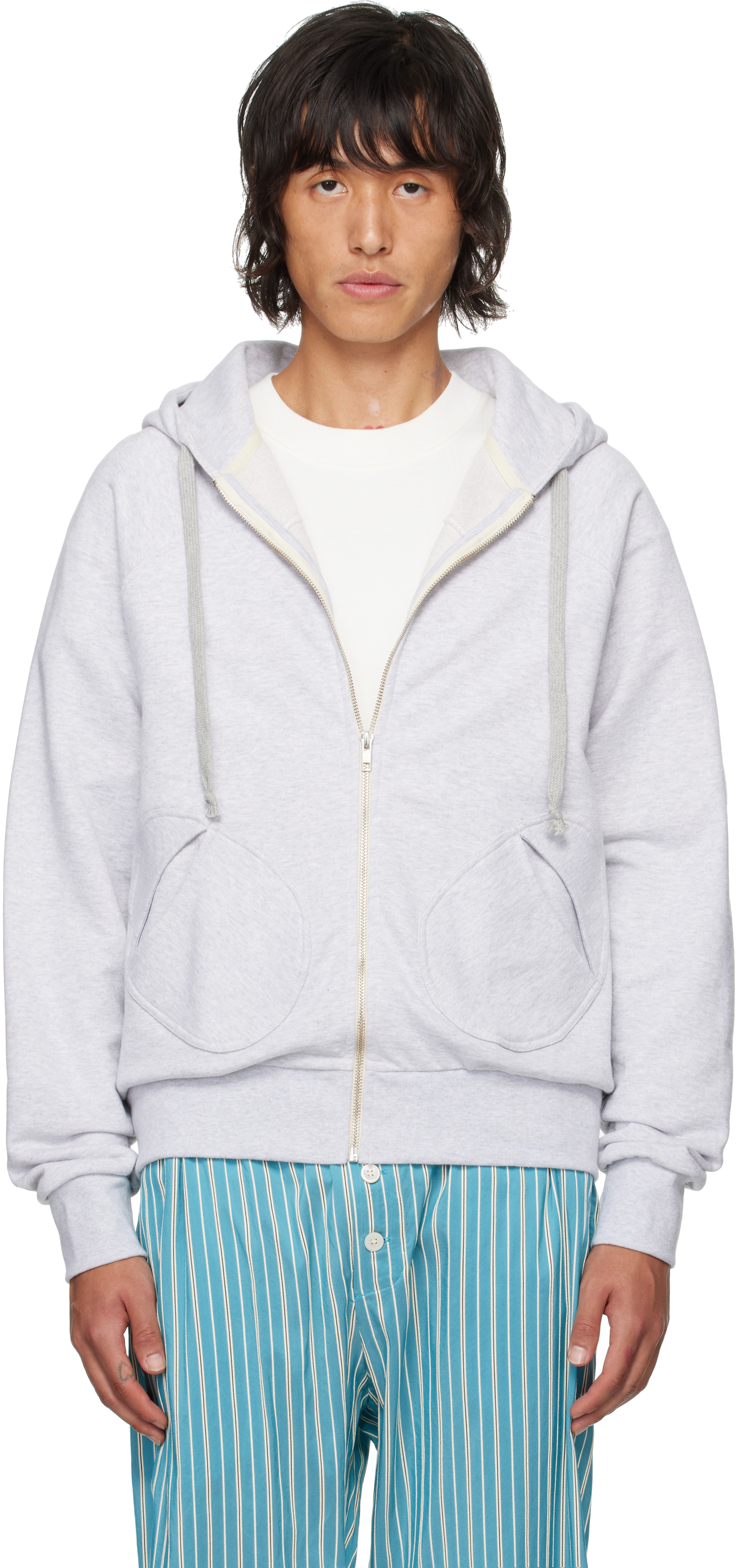 Gimaguas Gray Oahu Hoodie In Grey Melange