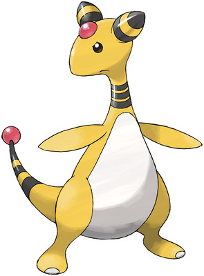 Ampharos artwork by Ken Sugimori