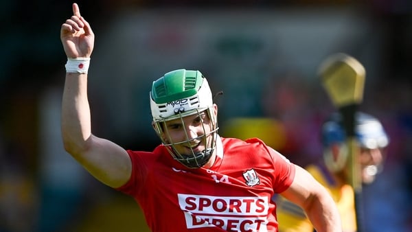 Shane Kingston celebrates his goal against Clare