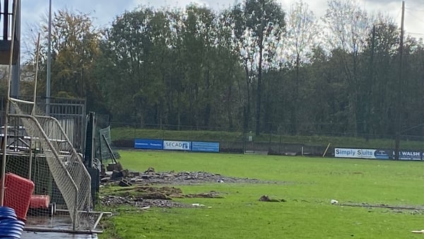 The Sarsfields main pitch on Thursday morning