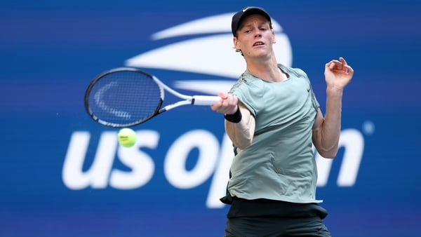 Jannik Sinner won in straight sets at Flushing Meadow