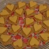 Heart Shaped Foods For Valentine's Day, A platter of heart shaped cheese slices