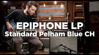 Video thumbnail for Epiphone Les Paul  Standard Pelham Blue | CME Quick Riffs | Joel Bauman by Chicago Music Exchange