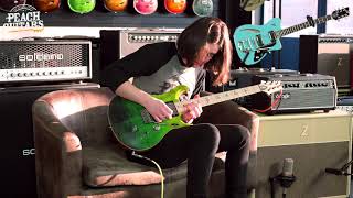 Video thumbnail for PRS Custom 24 Wood Library - Green Faded with Flame Maple Neck by The Peach Boutique