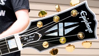 Video thumbnail for The Worst Deal, but Nicest Looking | 2024 Epiphone Inspired By Gibson  Les Paul Custom Ebony Review by The Trogly's Guitar Show