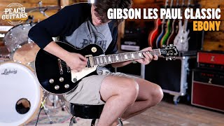 Video thumbnail for No Talking...Just Tones | Gibson Les Paul Classic - Ebony by Peach Guitars