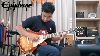 Video thumbnail for Sound check, Epiphone Les Paul Standart 50s Heritage cherry sunburst inspired by Gibson. by Toko Musik Varian