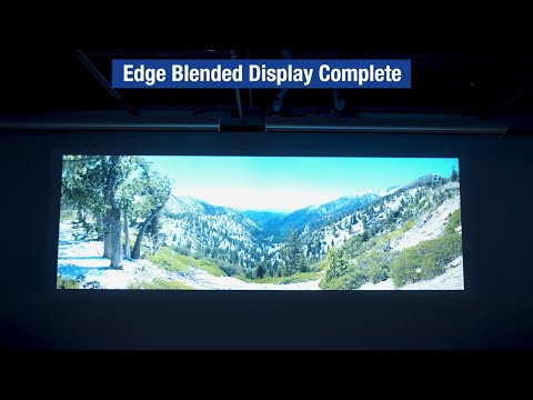 Tiling Assist for Edge Blended Displays
