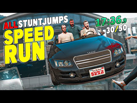 Racing the Clock: GTA V All Stunt Jumps Speedrun Challenge!