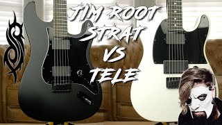 Video thumbnail for Jim Root Stratocaster vs Jim Root Telecaster | USA vs Mexico Fender | Slipknot Guitar by Scott Bynoe