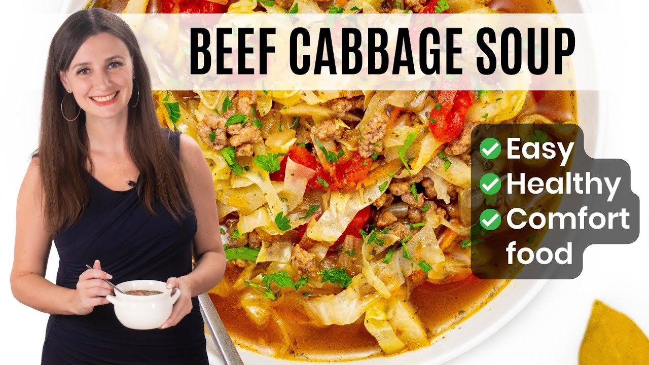 Cabbage Soup With Hamburger (Ground Beef) YouTube video