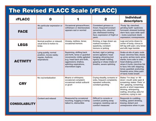 What Is The Flacc Pain Scale