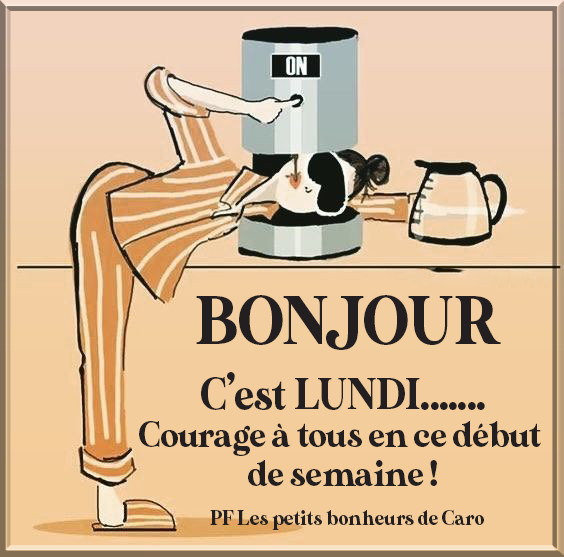 Prêt pour affronter le lundi matin avec une bonne dose de café. Courage pour bien commencer la semaine !