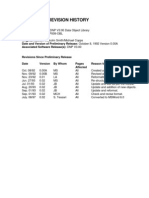 Document Revision History