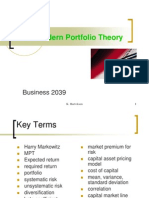 MPT - Modern Portfolio Theory: Business 2039