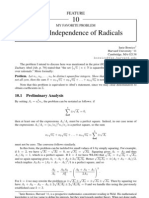 Linear Independence of Radicals