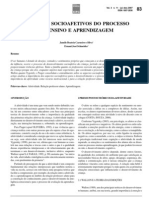 Aspectos Socioafetivos Do Processo de Ensino e Aprendizado