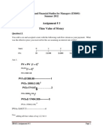 Time Value Money Questions Answers