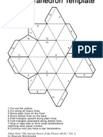 Paper Star Tetrahedron Template